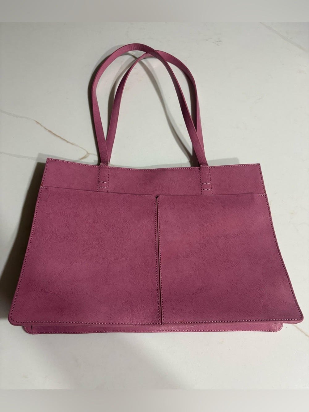 Alfani Rose Pink Dual-Panel Tote